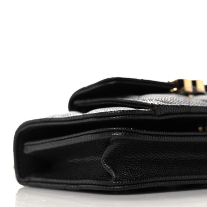 Chanel Caviar Quilted Pocket Twins Clutch With Chain Black 9 of 11