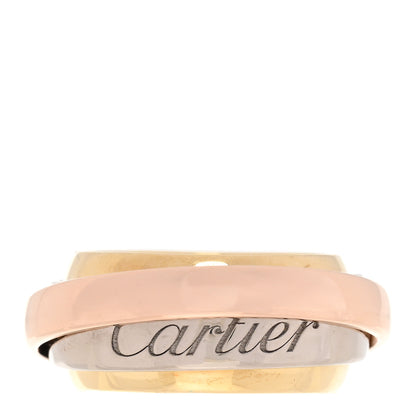 Cartier 18K Pink Yellow White Trinity Must Essence Ring 50 5.25 2 of 6