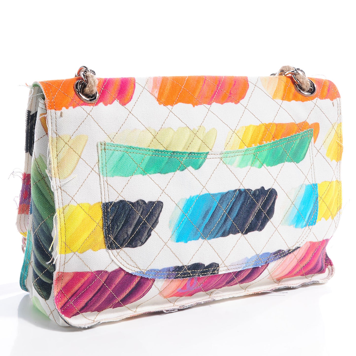 Canvas Jumbo Colorama Flap Multicolor