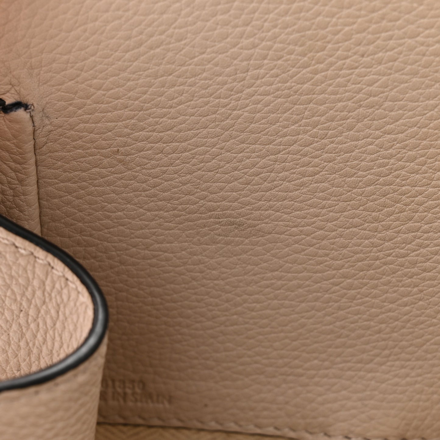 Grained Calfskin Small Hammock Shoulder Bag Sand