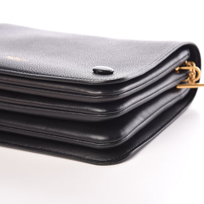 Mulberry Classic Grain Calfskin Small Clifton Flap Black 6 of 12