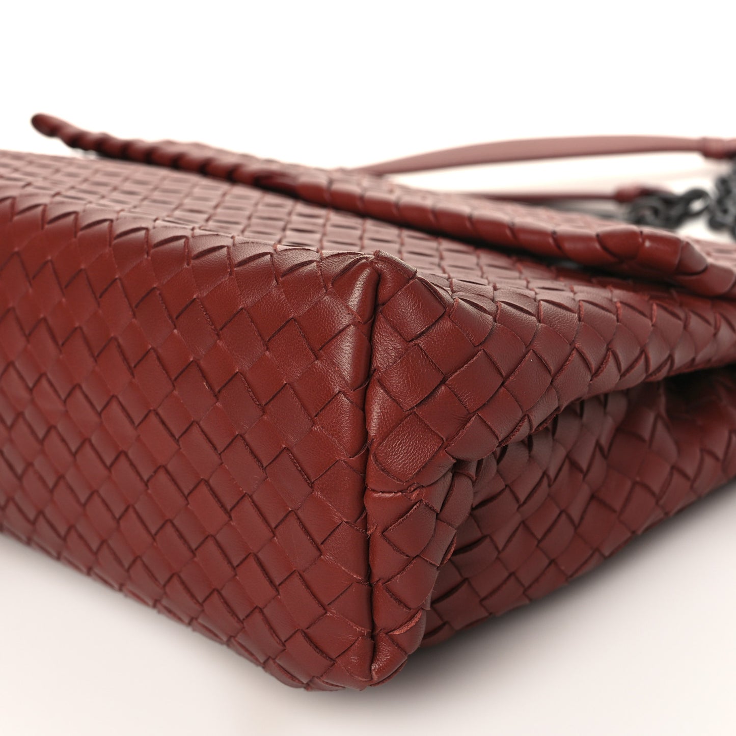 Nappa Intrecciato Large Olimpia Bag Rust