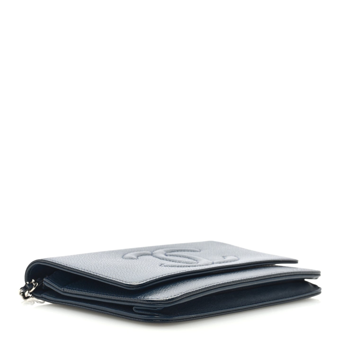 Caviar Timeless CC Wallet on Chain WOC Navy Blue