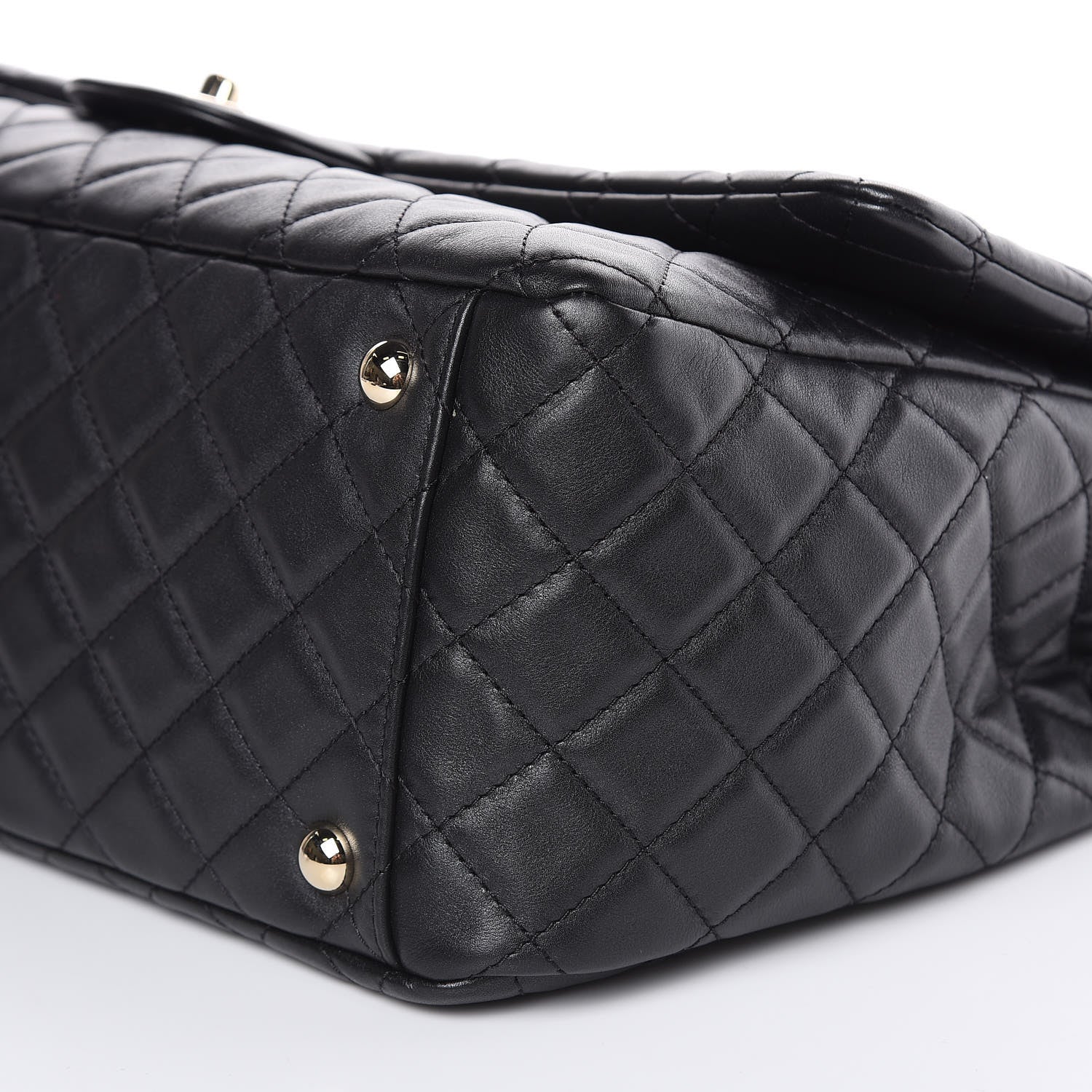 Chanel Calfskin Quilted XXL Travel Flap Bag Black 9 of 10