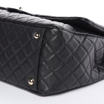 Chanel Calfskin Quilted XXL Travel Flap Bag Black 9 of 10