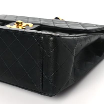 Chanel Lambskin Quilted XL Jumbo Single Flap Black 10 of 10