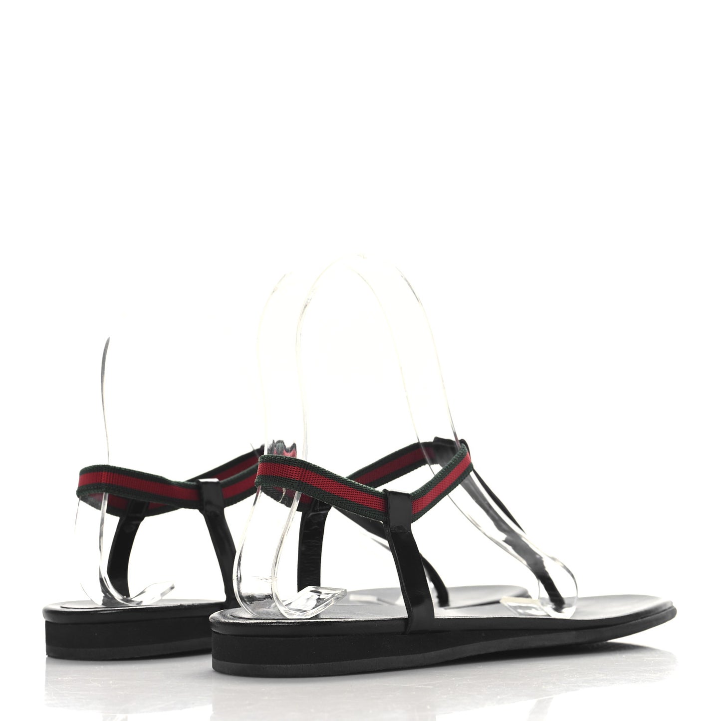 Nappa Web Wimbledon Thong Sandals 37 Black