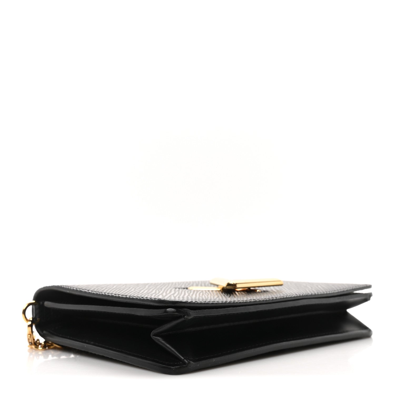 Louis Vuitton Epi Twist Belt Chain Wallet Black 4 of 9