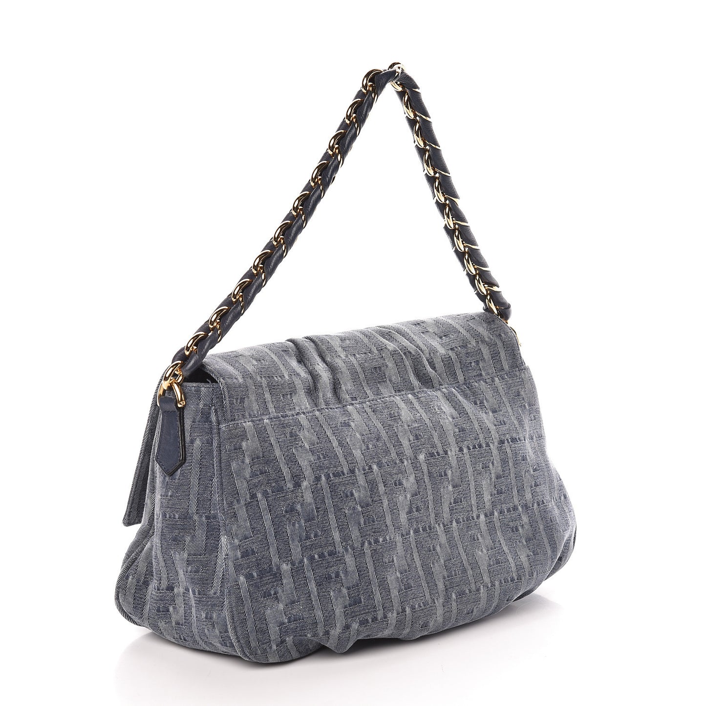 Denim Zucca Mia Shoulder Flap Blue