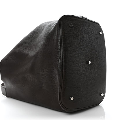 Hermes Taurillon Clemence Picotin Lock TGM Chocolate 6 of 10