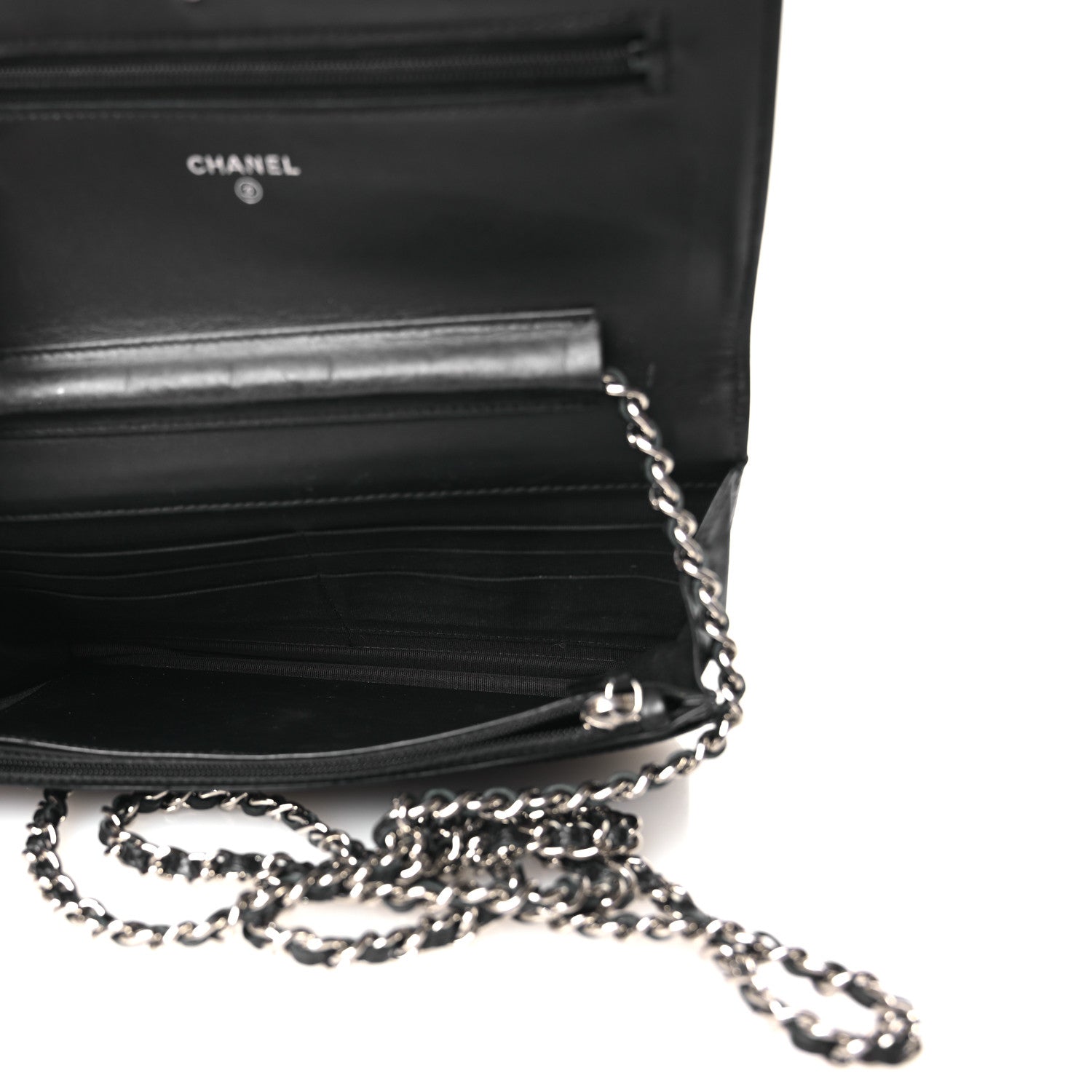 Chanel Caviar Timeless CC Wallet On Chain WOC Black 5 of 16