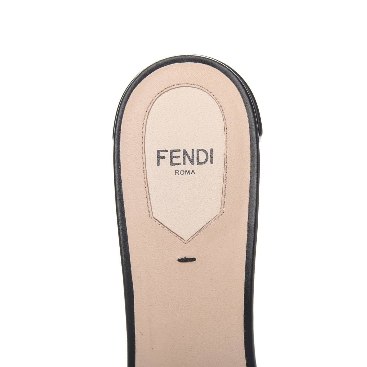 Fendi Velvet FF Slide Sandals 41 Tobacco 6 of 8
