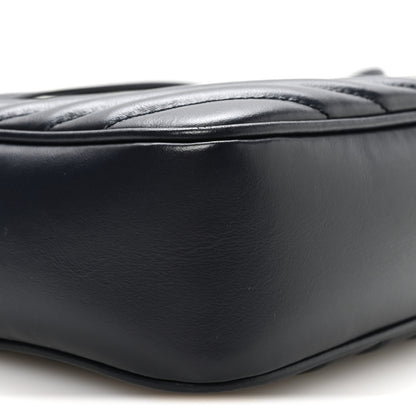 Saint Laurent Calfskin Matelasse Monogram Lou Camera Bag Navy 9 of 11
