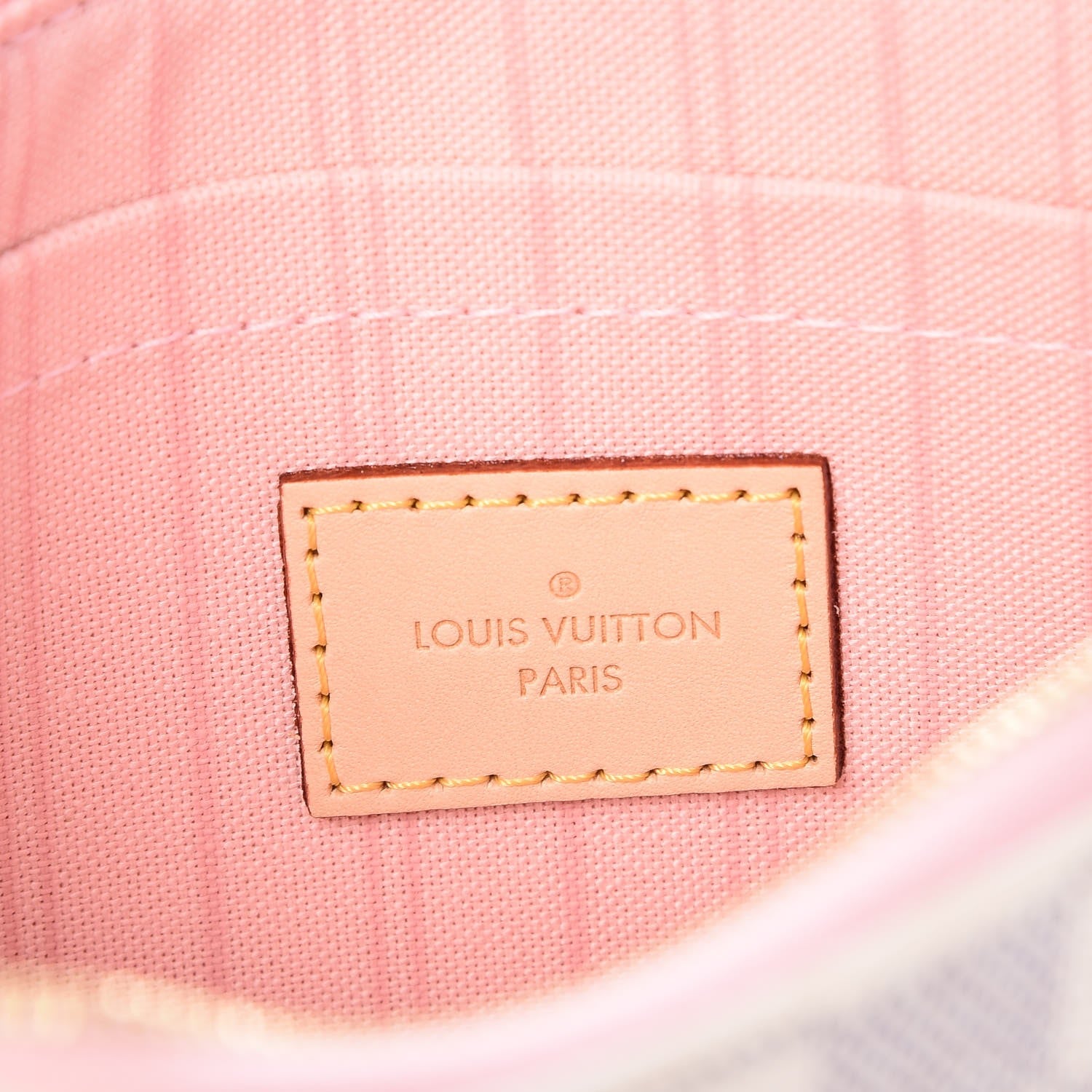 Louis Vuitton Damier Azur Neverfull MM GM Pochette Rose Ballerine 6 of 8