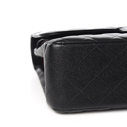 Chanel Caviar Quilted Jumbo Double Flap Black 7 of 10