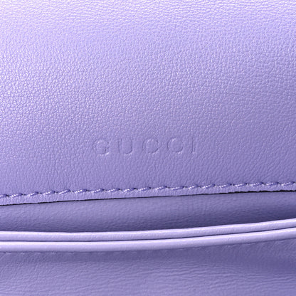 Gucci Calfskin Horsebit 1955 Aura Mini Shoulder Bag Lapis 6 of 11