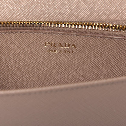 Prada Saffiano Lux Chain Wallet Cipria 7 of 9