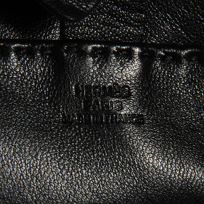 Hermes Lambskin Clou De Selle Pouch Black 6 of 7