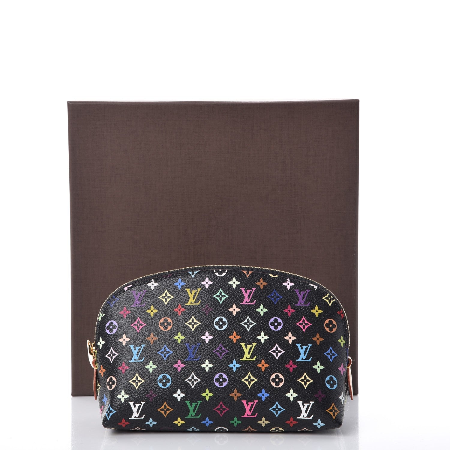 Louis Vuitton Monogram Multicolor Cosmetic Pouch Black Grenade 8 of 8