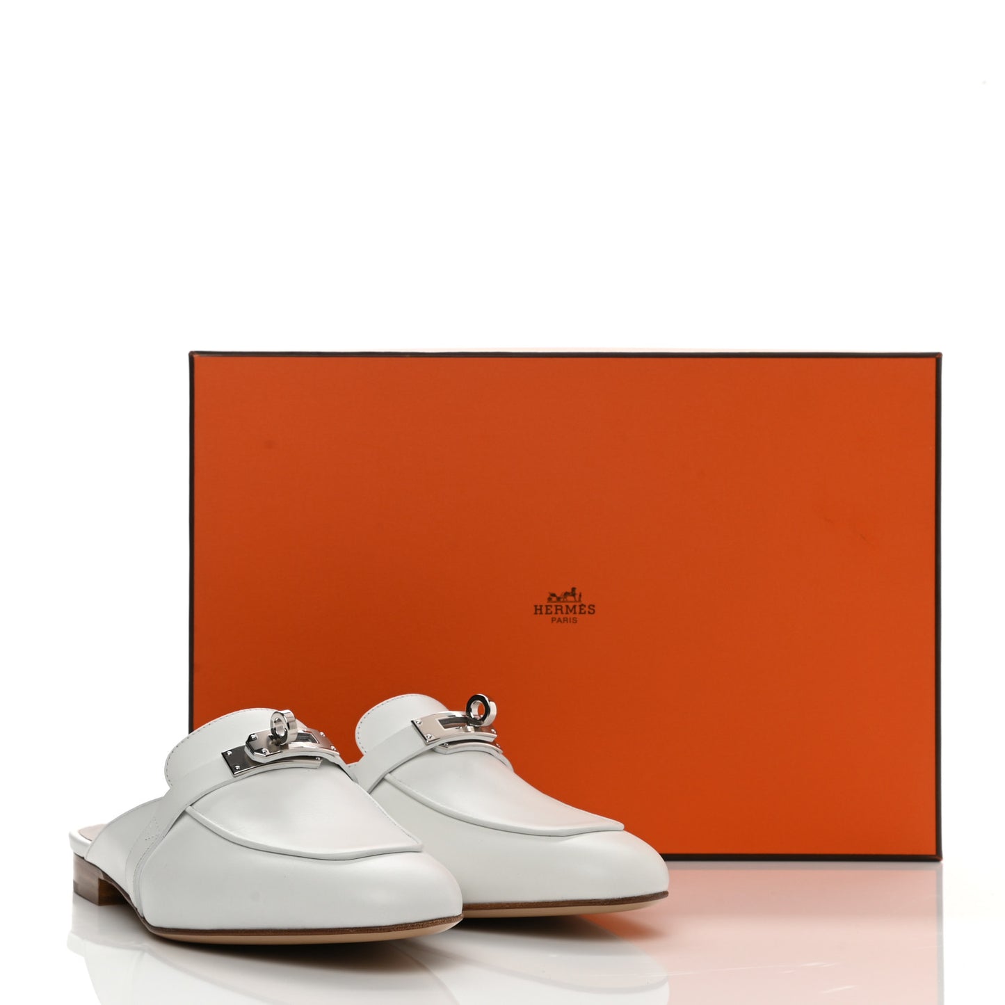 Calfskin Oz Mules 35.5 White