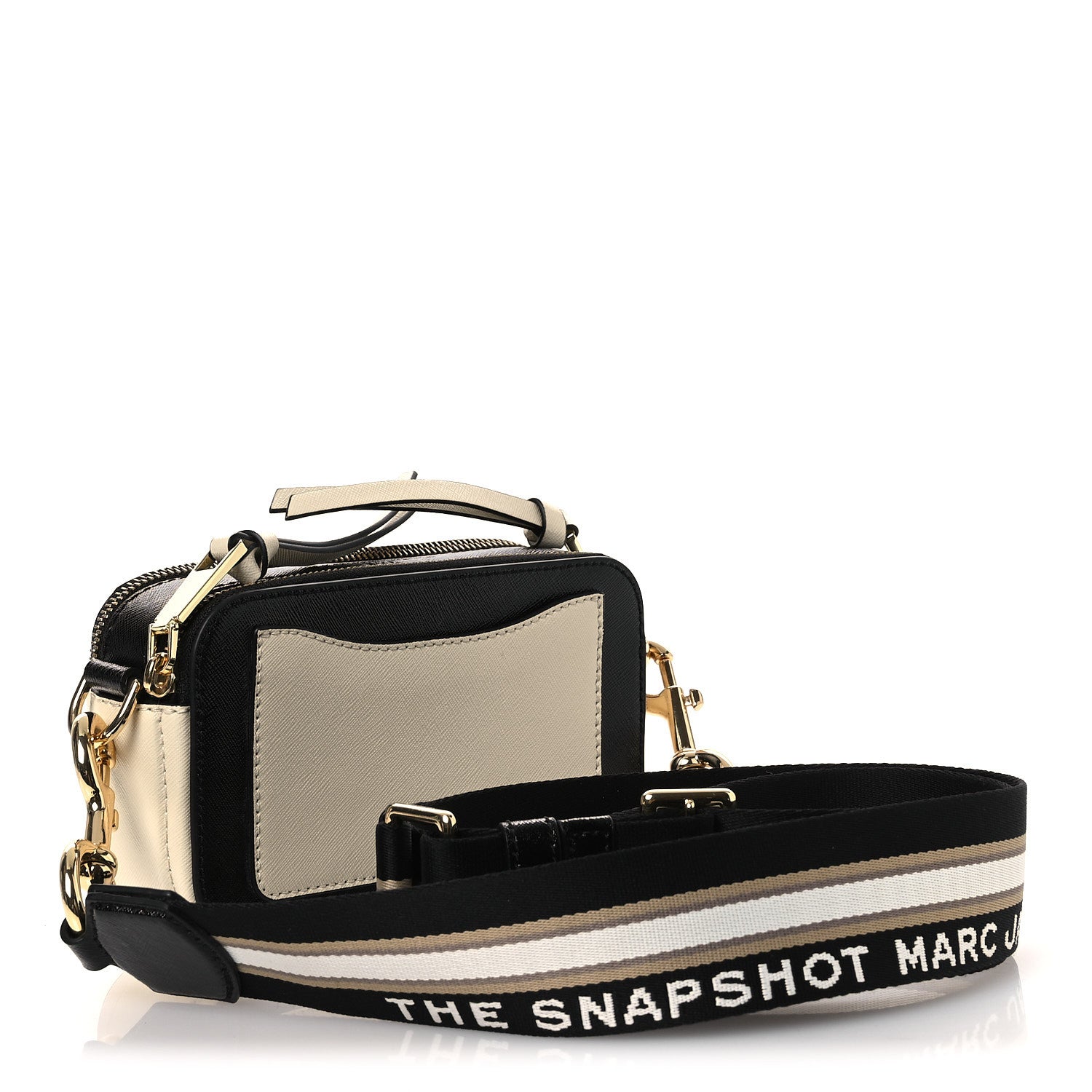 Marc Jacobs Saffiano Small Snapshot Camera Bag Cloud White Multicolor 3 of 12