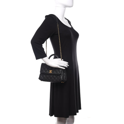 Chanel Caviar Quilted Mini Coco Handle Flap Black 2 of 11
