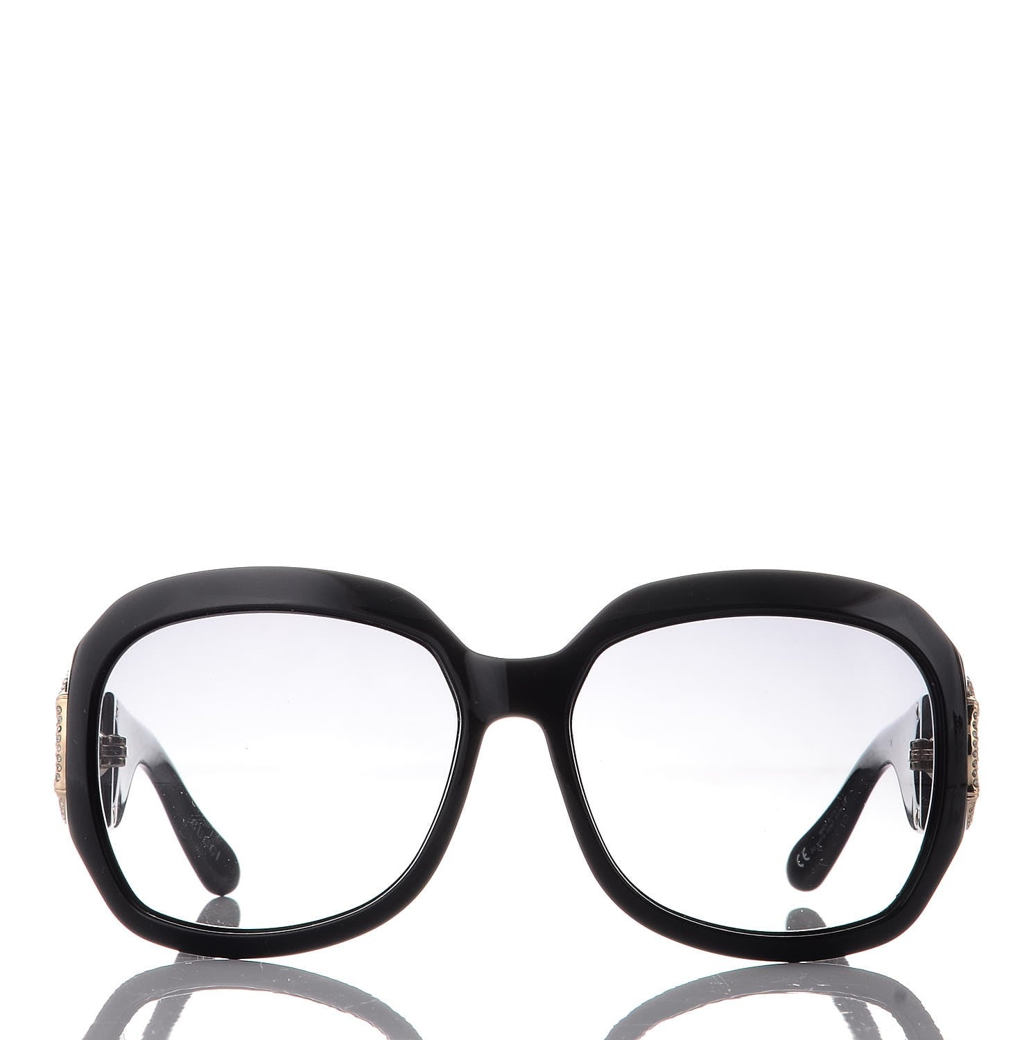 Gucci Crystal Bamboo Horsebit Sunglasses 3017/S Black 2 of 7