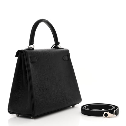 Hermes Togo Kelly Retourne 25 Black 3 of 10