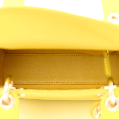 Christian Dior Lizard Mini Lady Dior Yellow 5 of 11