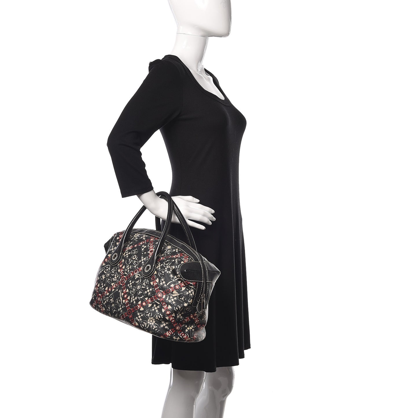 Coated Canvas Coco Bowler Black