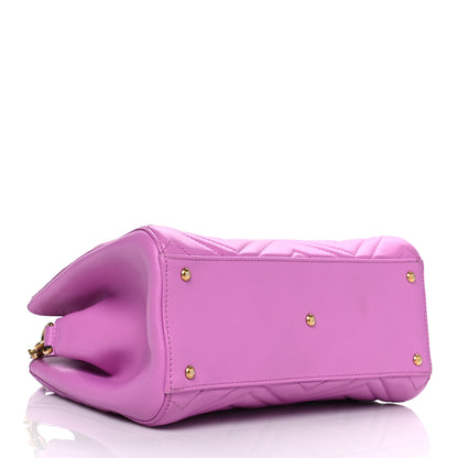 Gucci Calfskin Matelasse Small GG Marmont Tote Candy Mousse 4 of 18