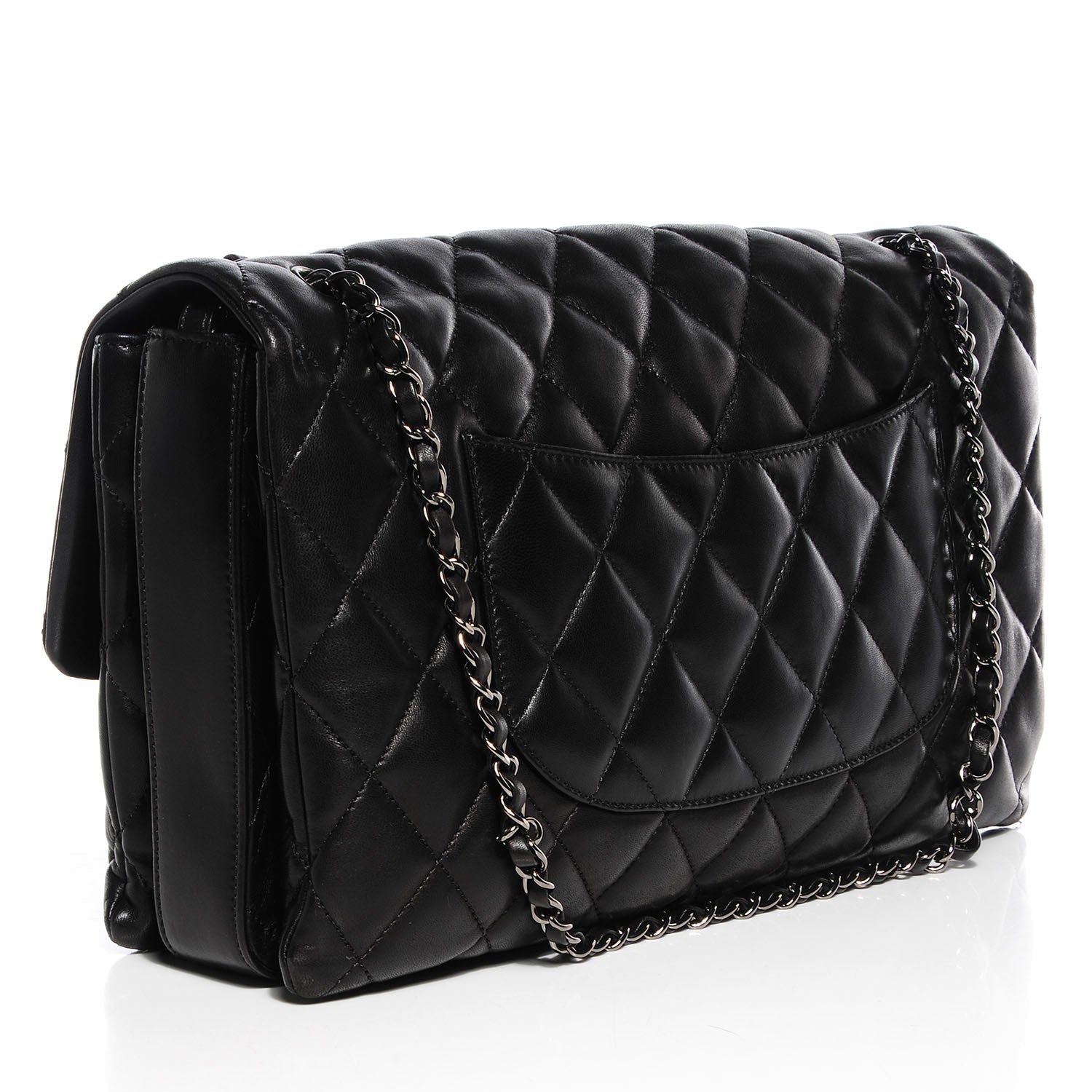Chanel Lambskin Quilted 3 Maxi Flap Black 4 of 17