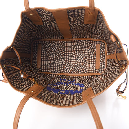 MCM Visetos Medium Liz Reversible Shopper Tote Cognac 9 of 15