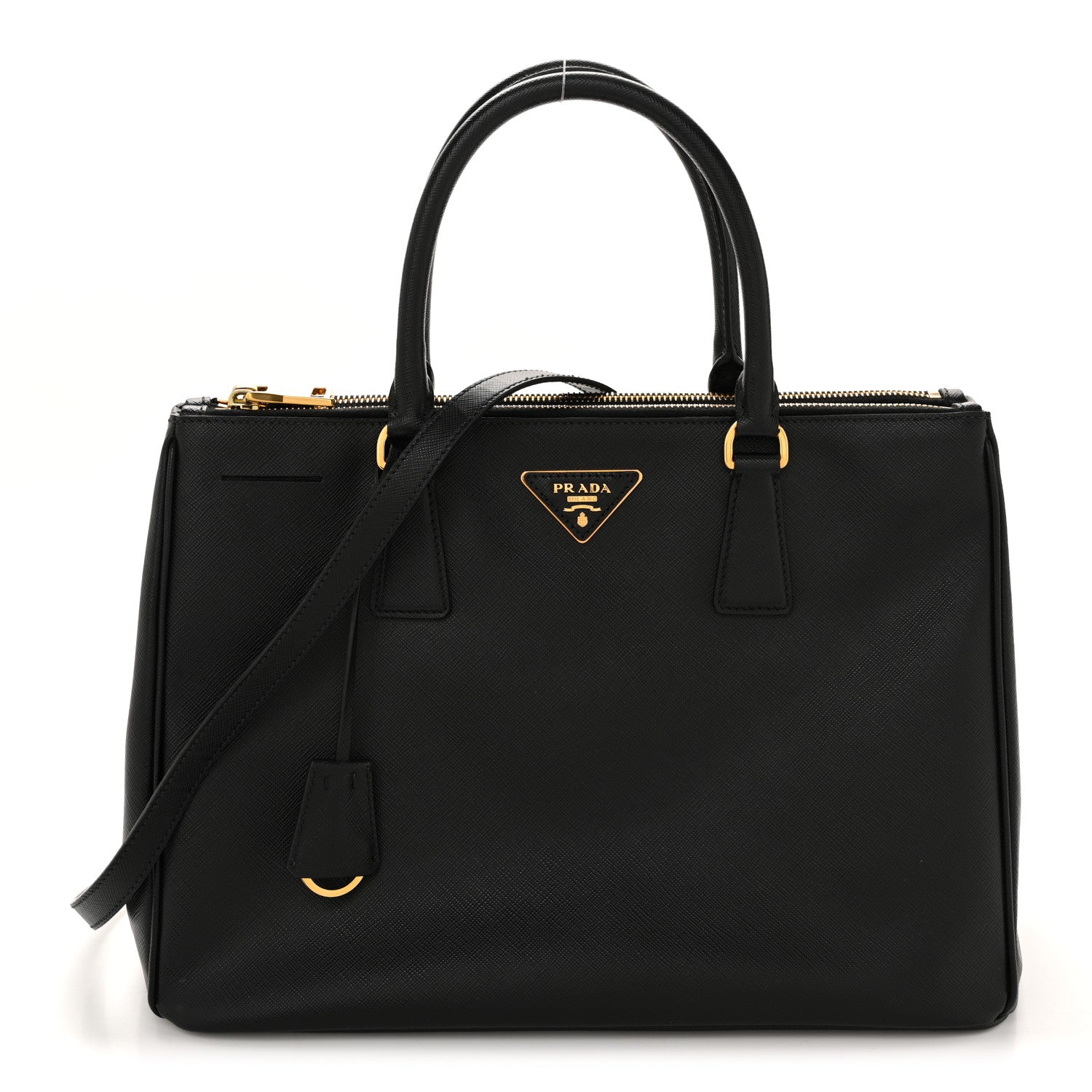 Prada Saffiano Lux Medium Galleria Double Zip Tote Black 1 of 14