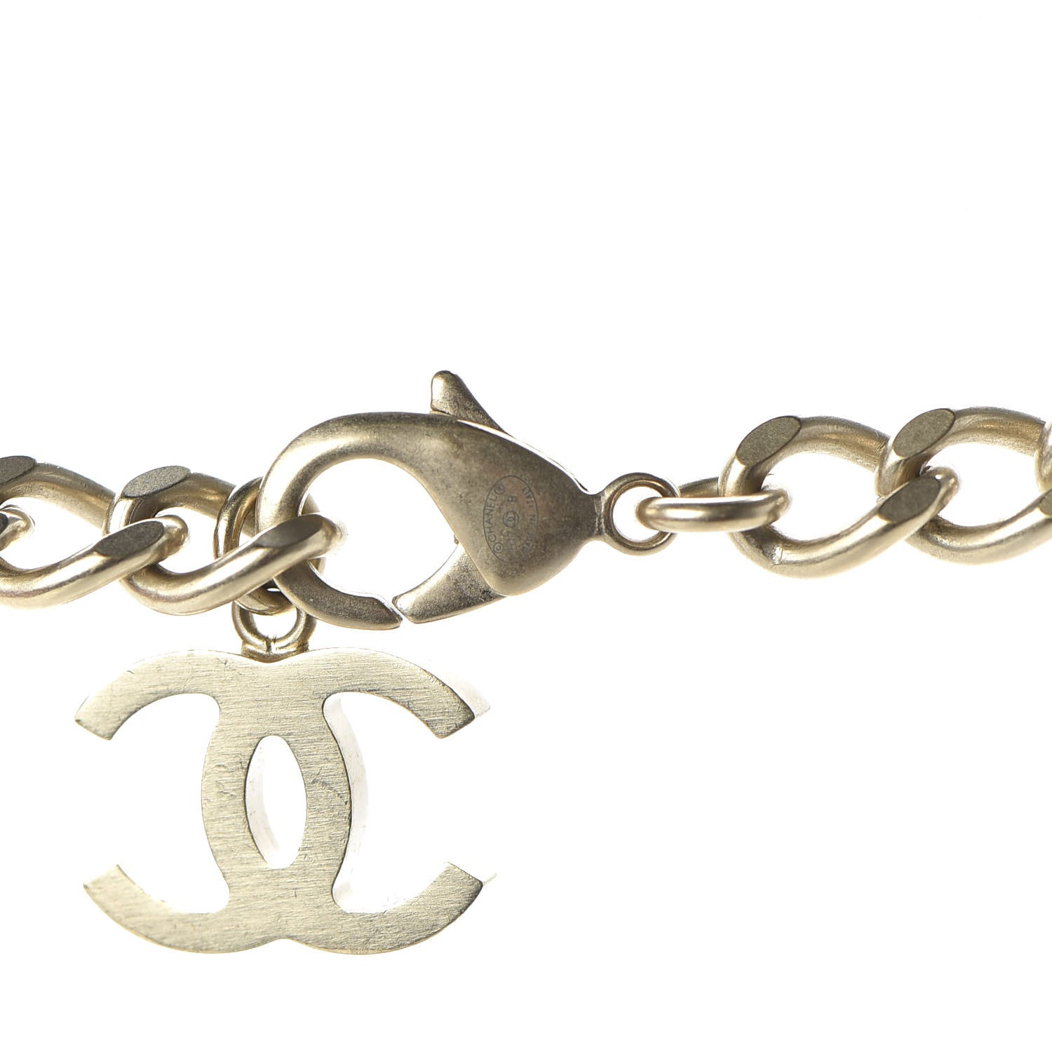 Chanel Pearl CC Double Strand Necklace Gold White 6 of 10