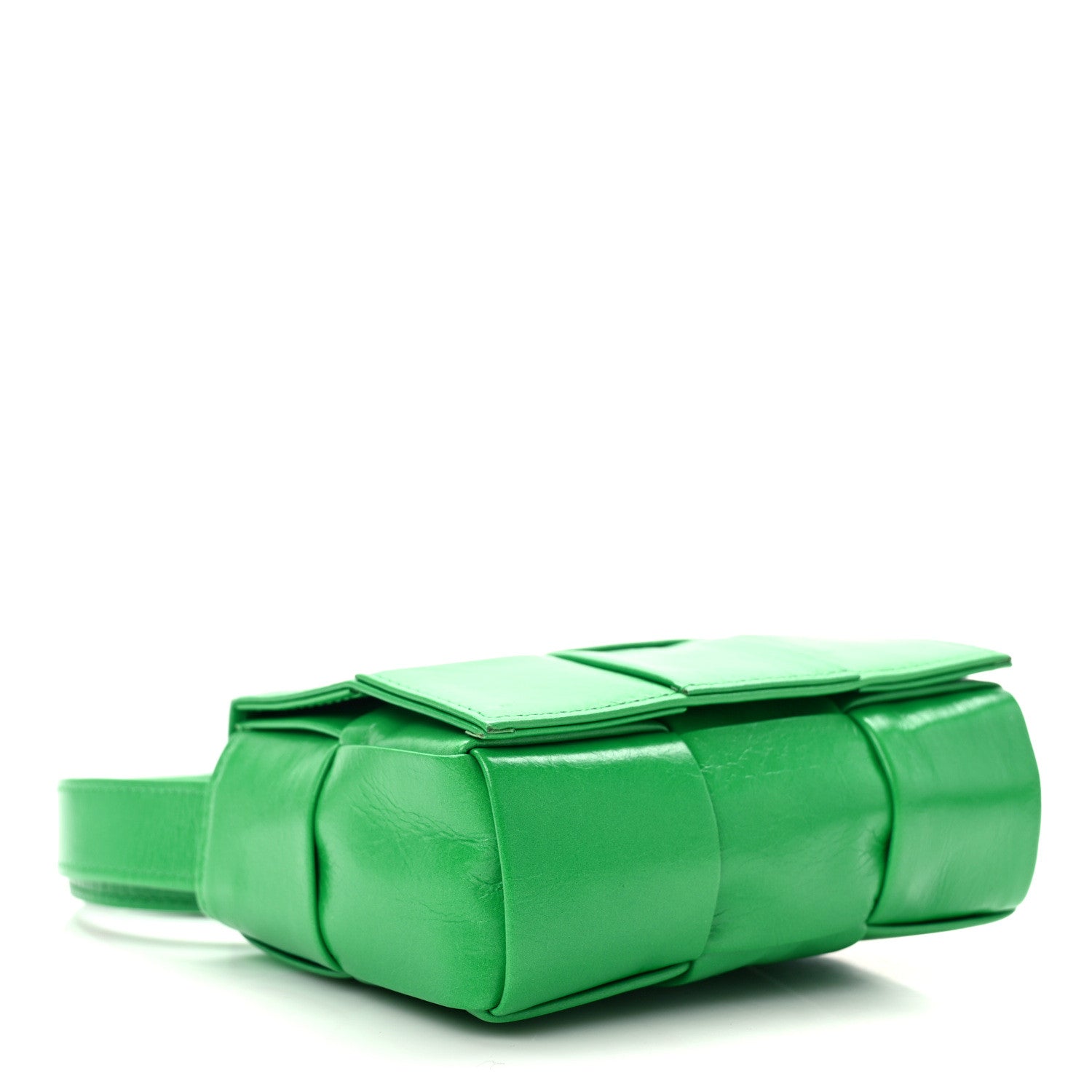 Bottega Veneta Paper Calfskin Maxi Intreccio Extra Mini Cassette Crossbody Bag Parakeet 4 of 10