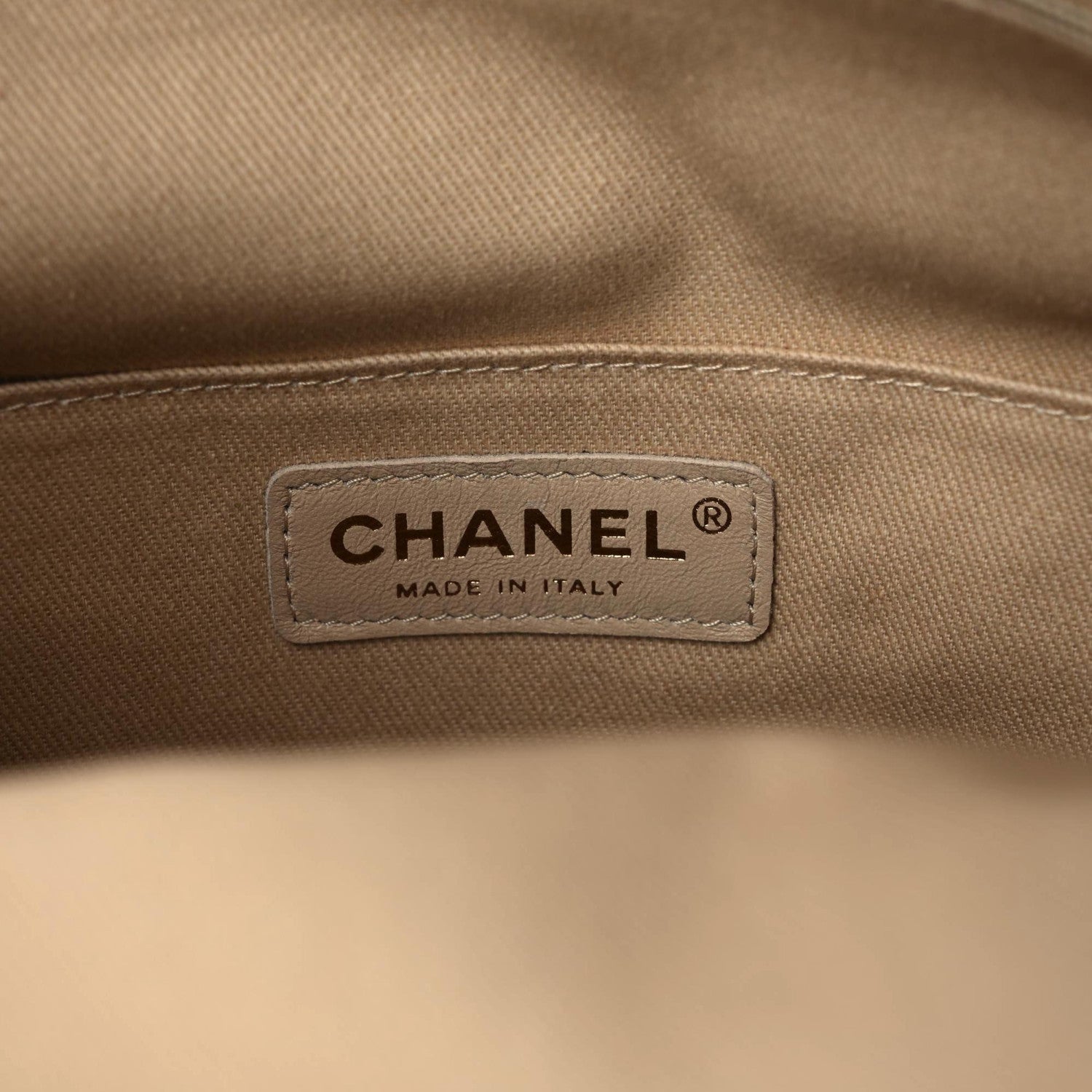 Chanel Caviar Stitched Shopping Tote Beige 8 of 9