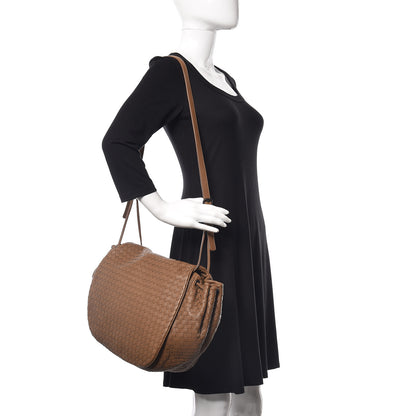 Bottega Veneta Nappa Intrecciato Messenger Bag Light Brown 2 of 10