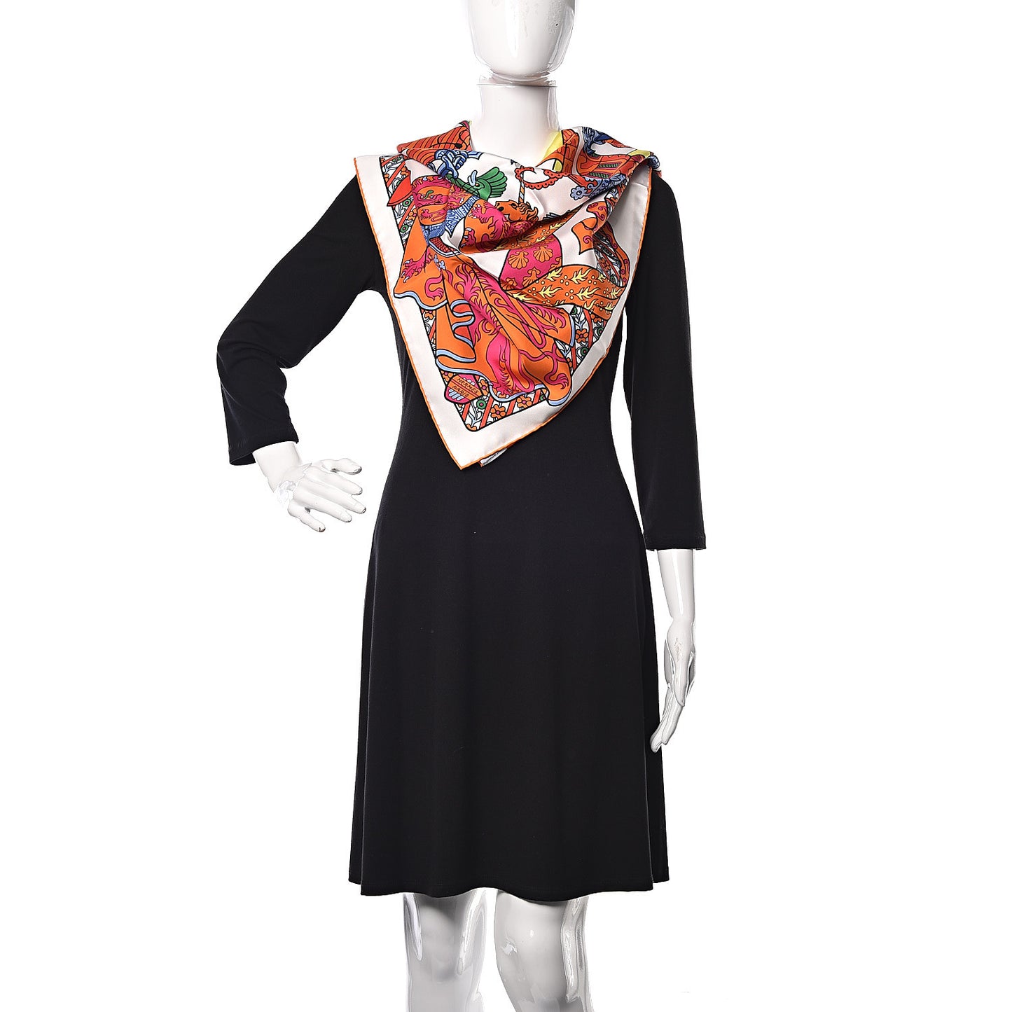 Silk Duels Oniriques 90 Blanc Orange Multicolore
