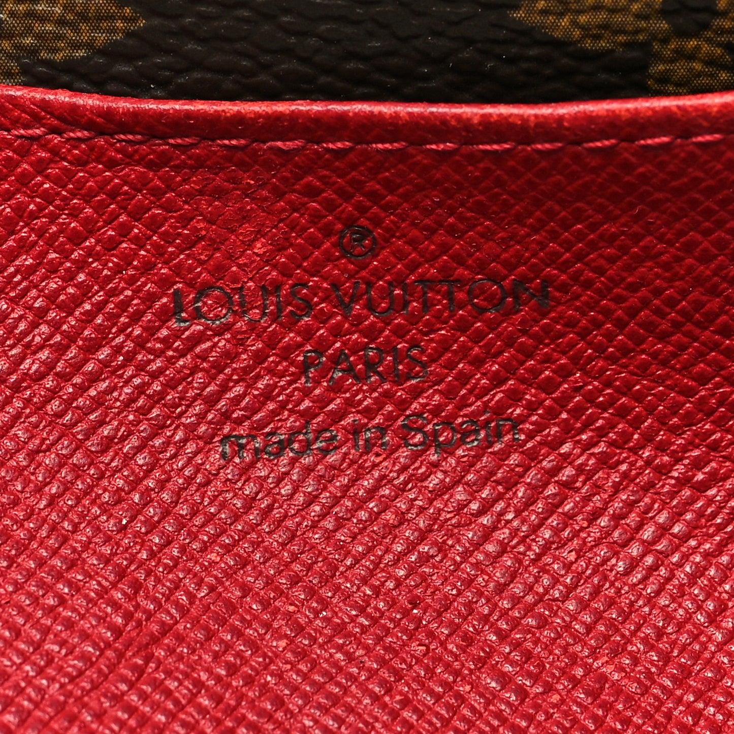 Monogram Emilie Wallet Rouge