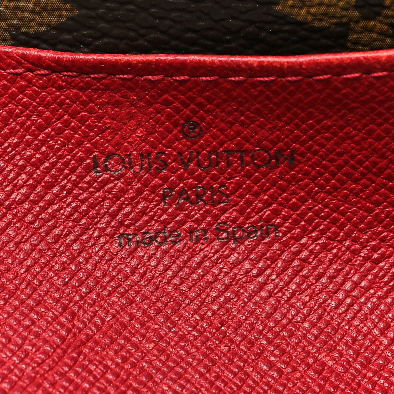 Louis Vuitton Monogram Emilie Wallet Rouge 7 of 13
