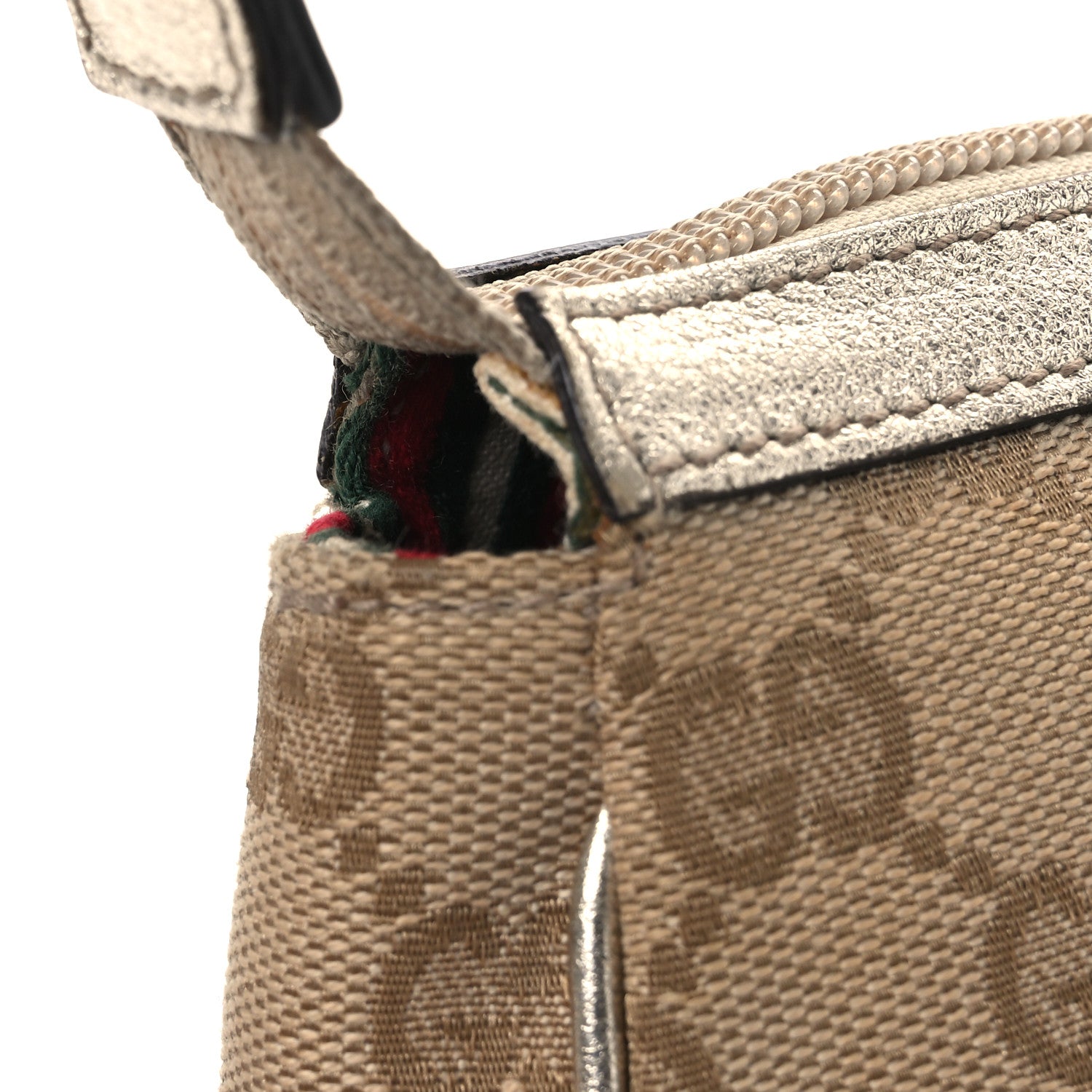 Gucci Monogram D Ring Cosmetic Case Metallic Bronze 12 of 14