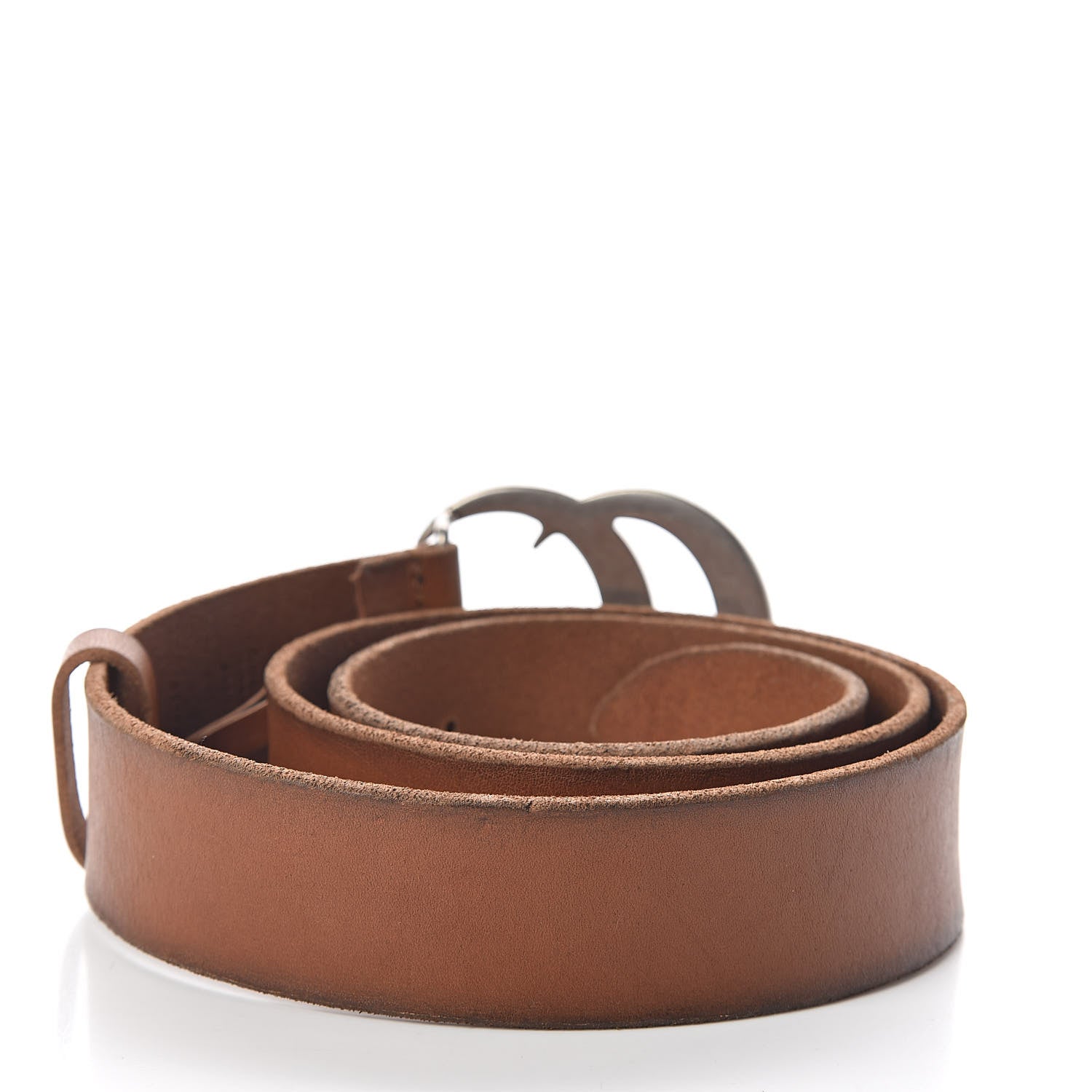 Gucci Cuoio Toscano Nickel Double Double G 40mm Belt 90 36 Cuir 3 of 6