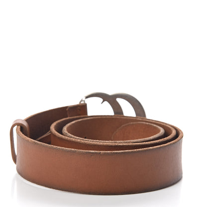 Gucci Cuoio Toscano Nickel Double Double G 40mm Belt 90 36 Cuir 3 of 6