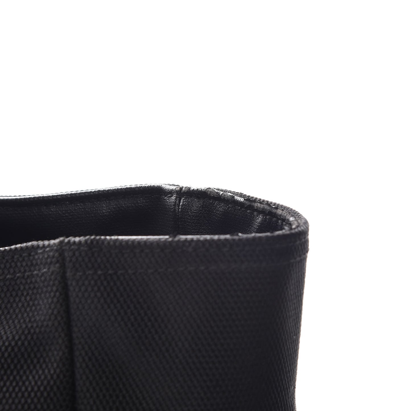 Coated Canvas Quilted Large Paris Biarritz Tote Black