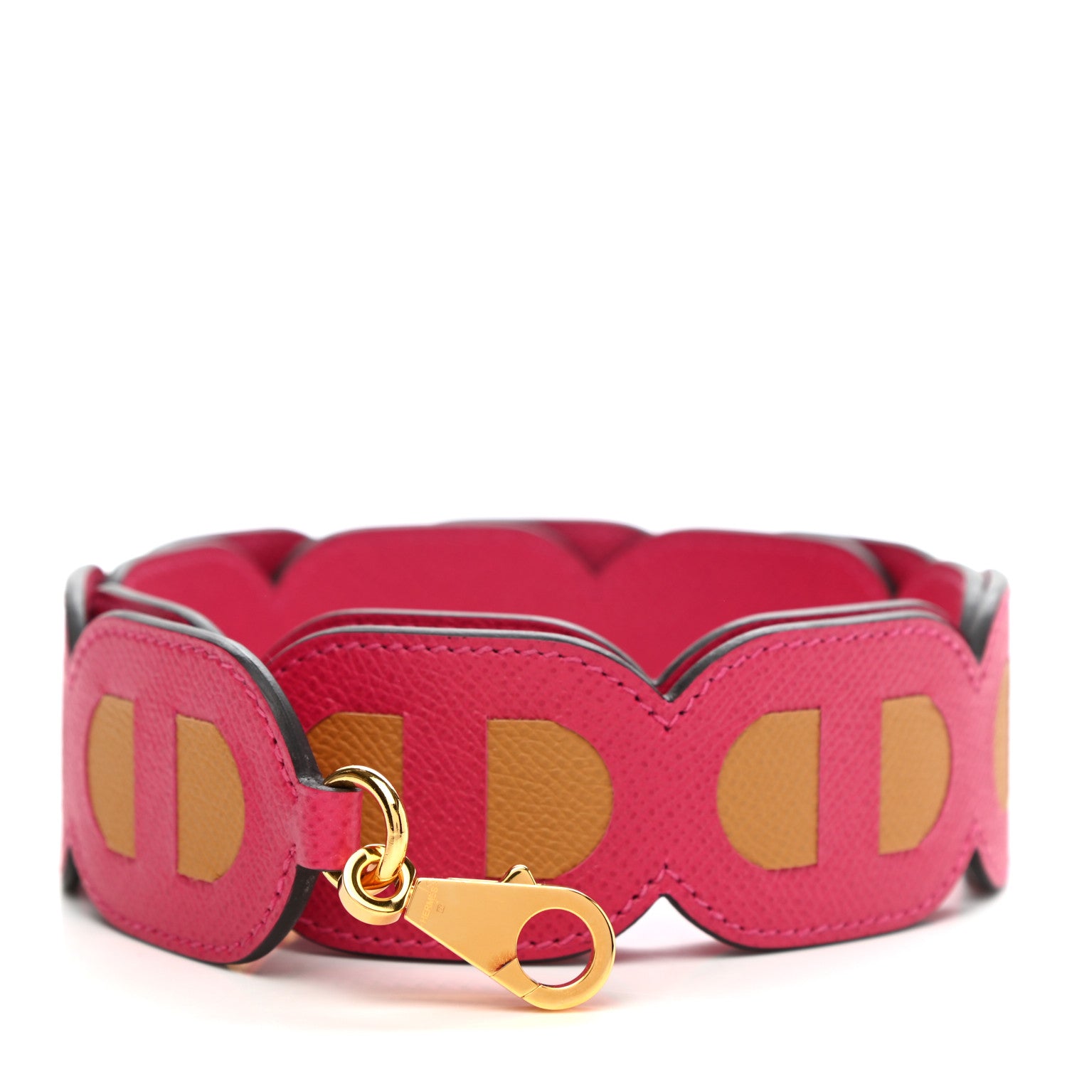 Hermes Epsom Maillons Shoulder Strap Rose Extreme Sesame 1 of 6