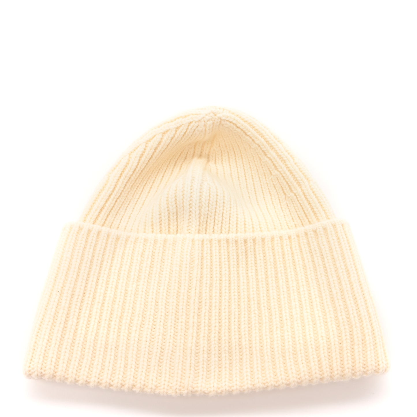 Wool Monogram LV Headline Beanie Hat White