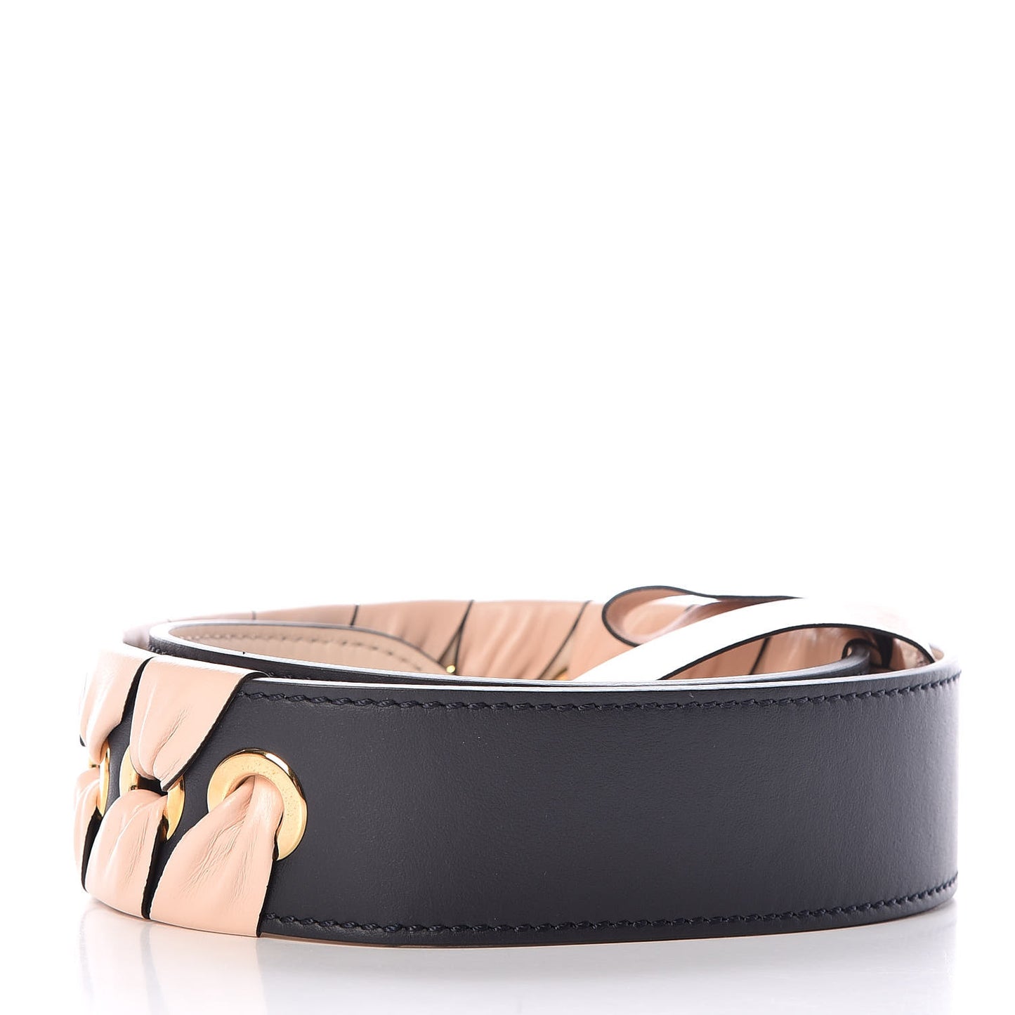 Vitello Century Nappa Lace Up Bow Strap You Blue Notte Plaster