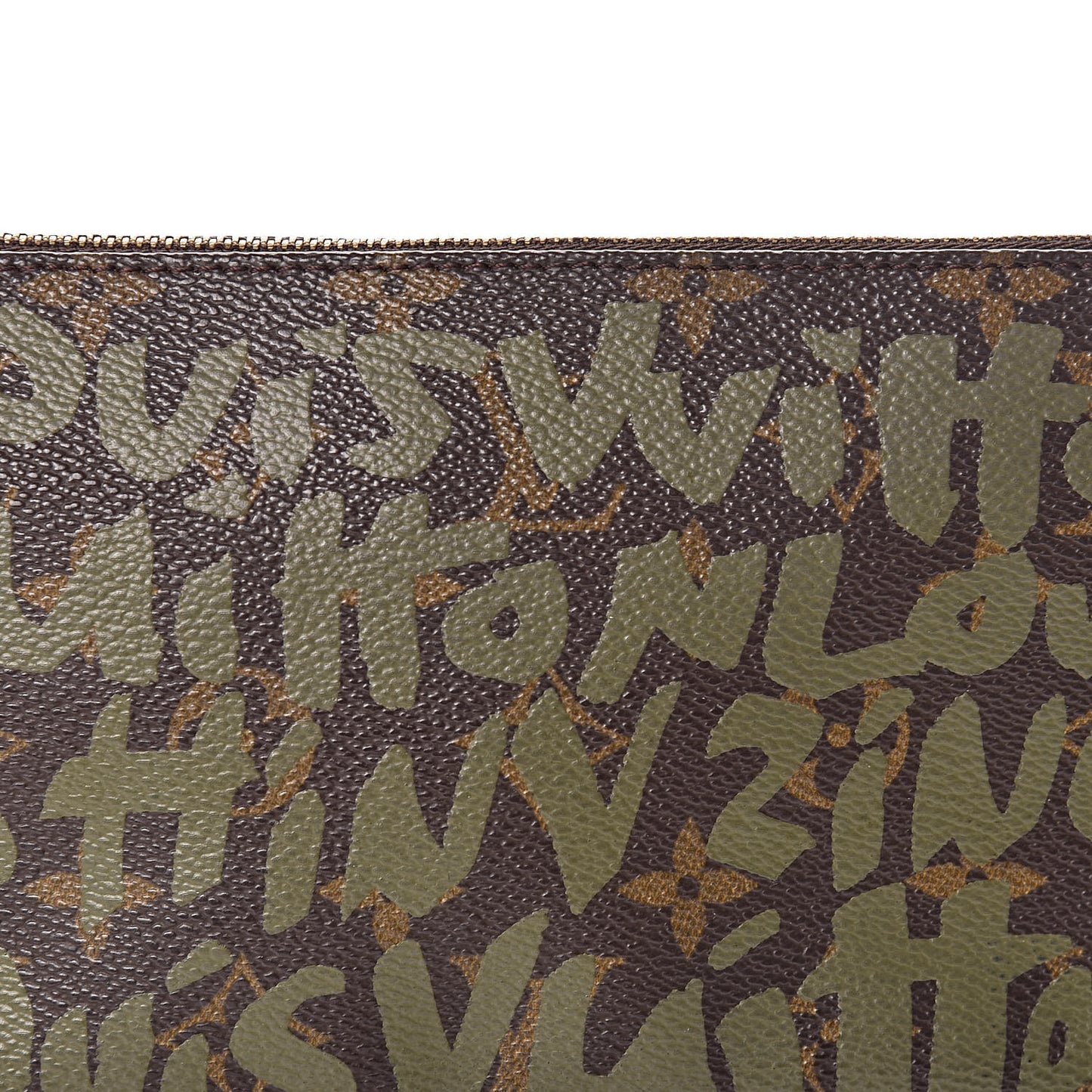 Monogram Graffiti Pochette Accessories Kaki