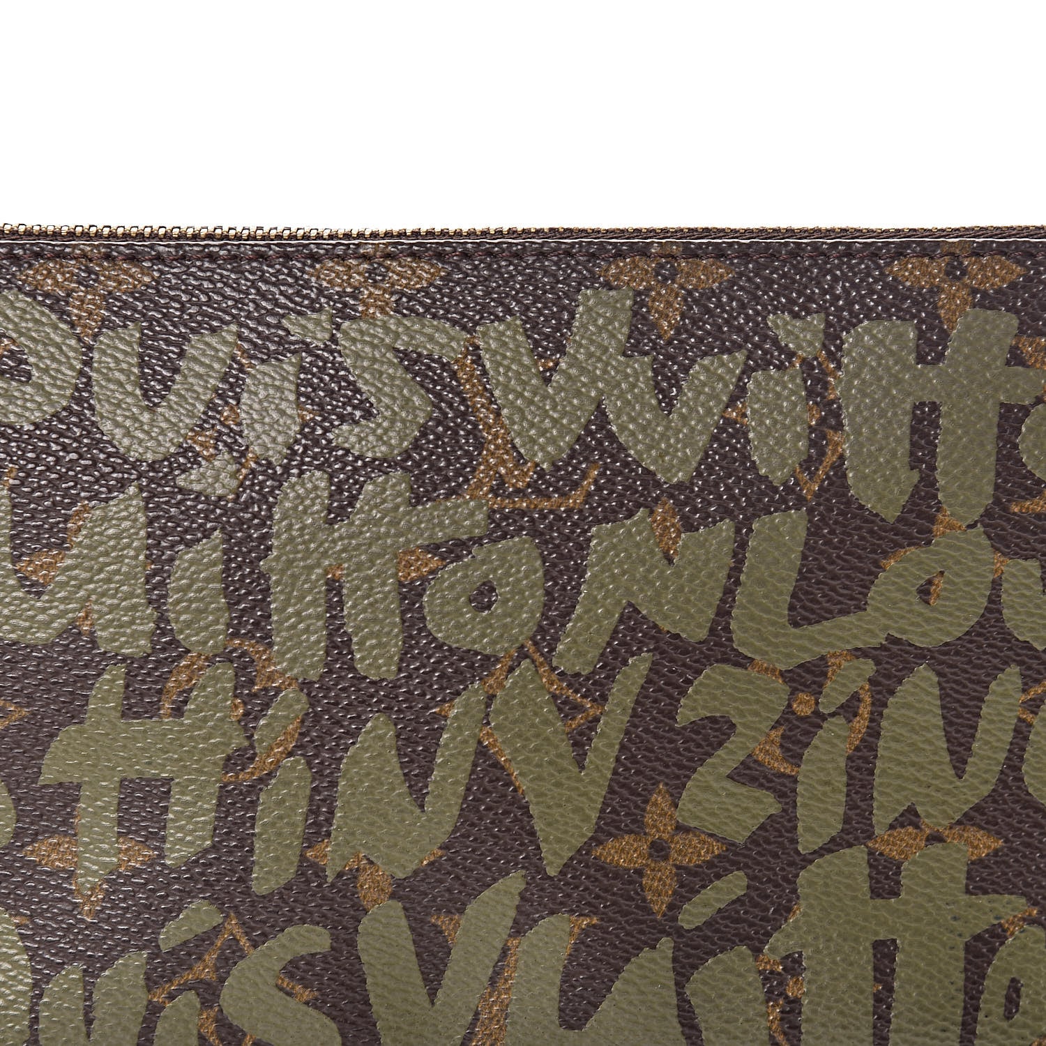 Louis Vuitton Monogram Graffiti Pochette Accessories Kaki 8 of 10